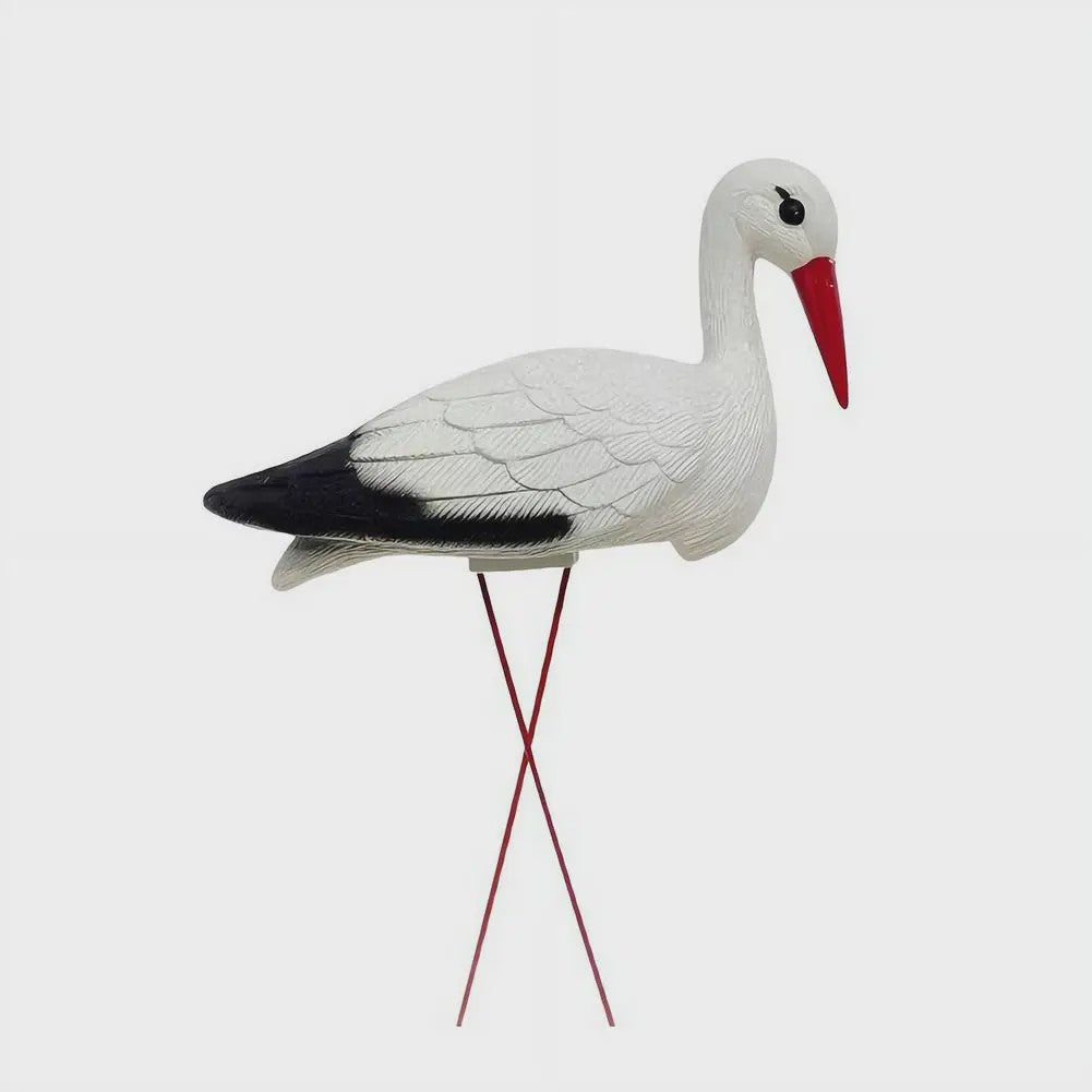 Realistische Ooievaar Figuur - Tuindecoratie Vogel Standbeeld