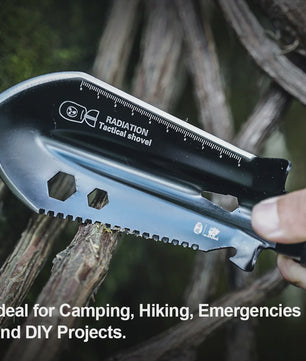 8-in-1 Multifunctionele Survival Schep - Compacte Camping Spade met Multitool & Tas
