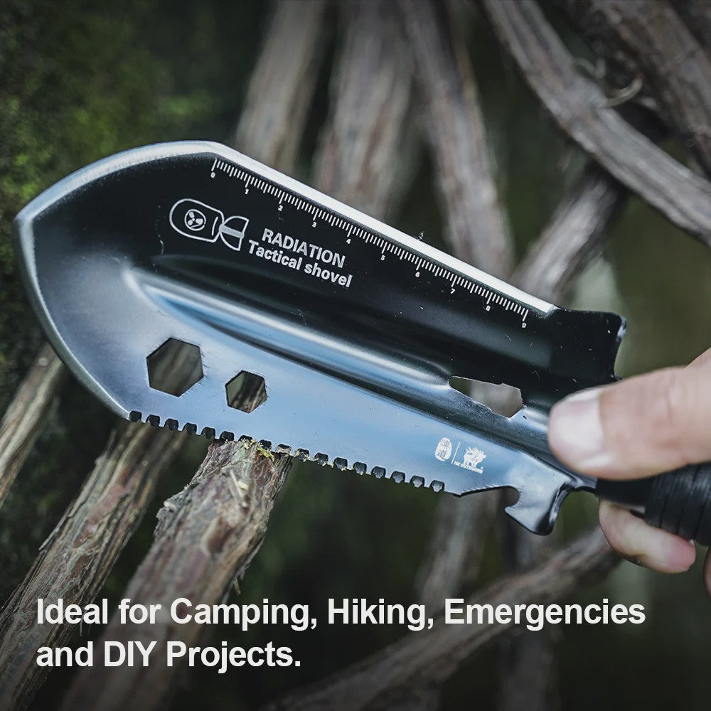 8-in-1 Multifunctionele Survival Schep - Compacte Camping Spade met Multitool & Tas