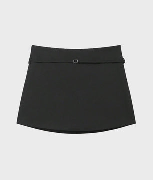 Modieuze Skort met Riem en Ritssluiting - Stijlvolle Casual Kleding voor Dames
