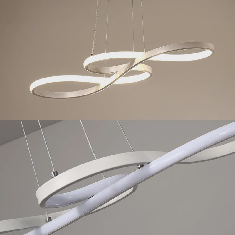 Moderne LED Plafondlamp met Afstandsbediening - Goudkleurig, Dimbare Hanglamp voor Keuken of Eettafel