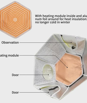 Kuikenbroedmachine Warmtehoes - Veilige en Constante Warmte voor Jonge Kuikens