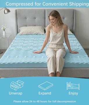 Verkoelende Traagschuim Matrastopper met Gel - Drukverlichtend & Ademend voor Optimaal Slaapcomfort