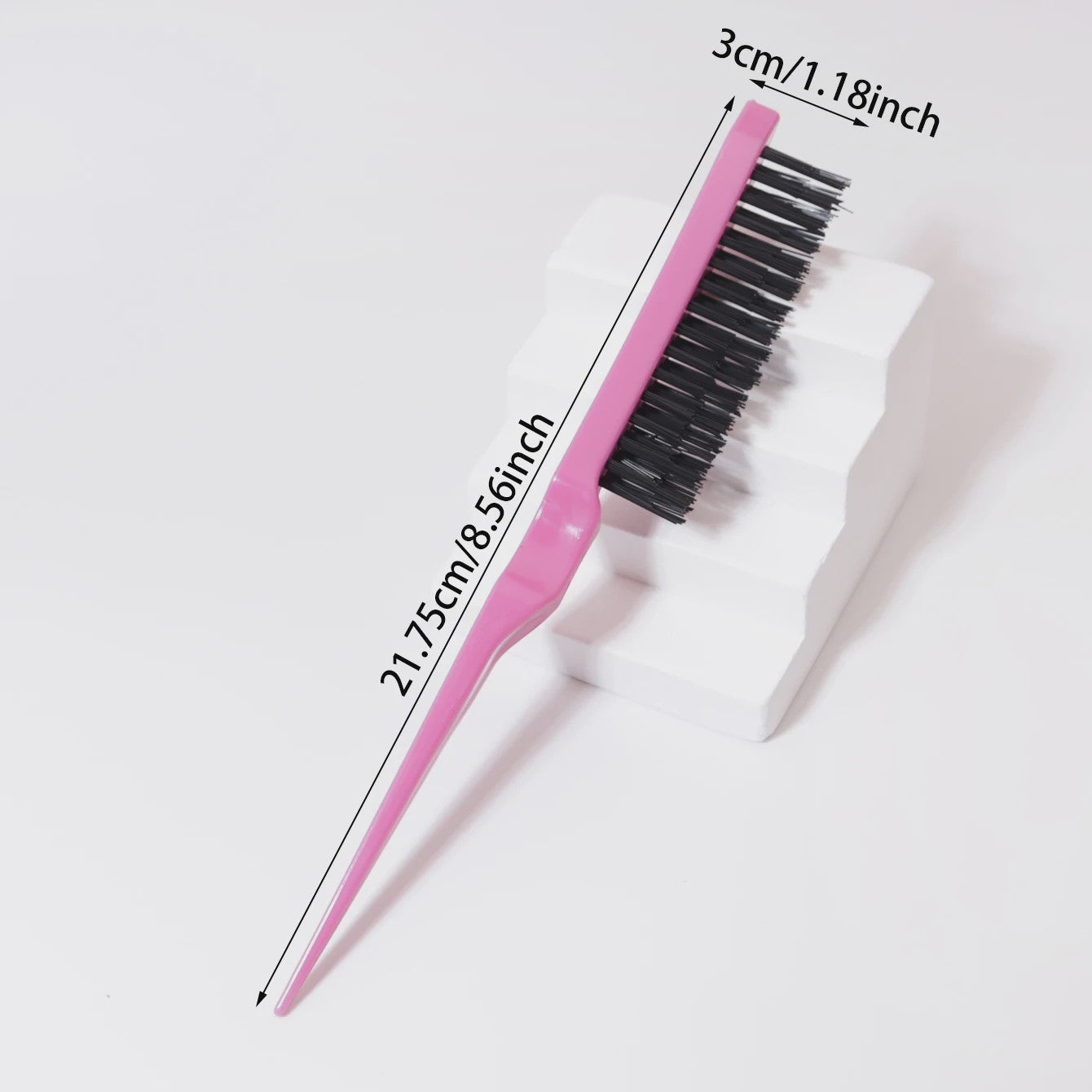 Professionele Rat Tail Borstel voor Backcombing, Volume en Scalp Massage - Ideaal voor Pruiken