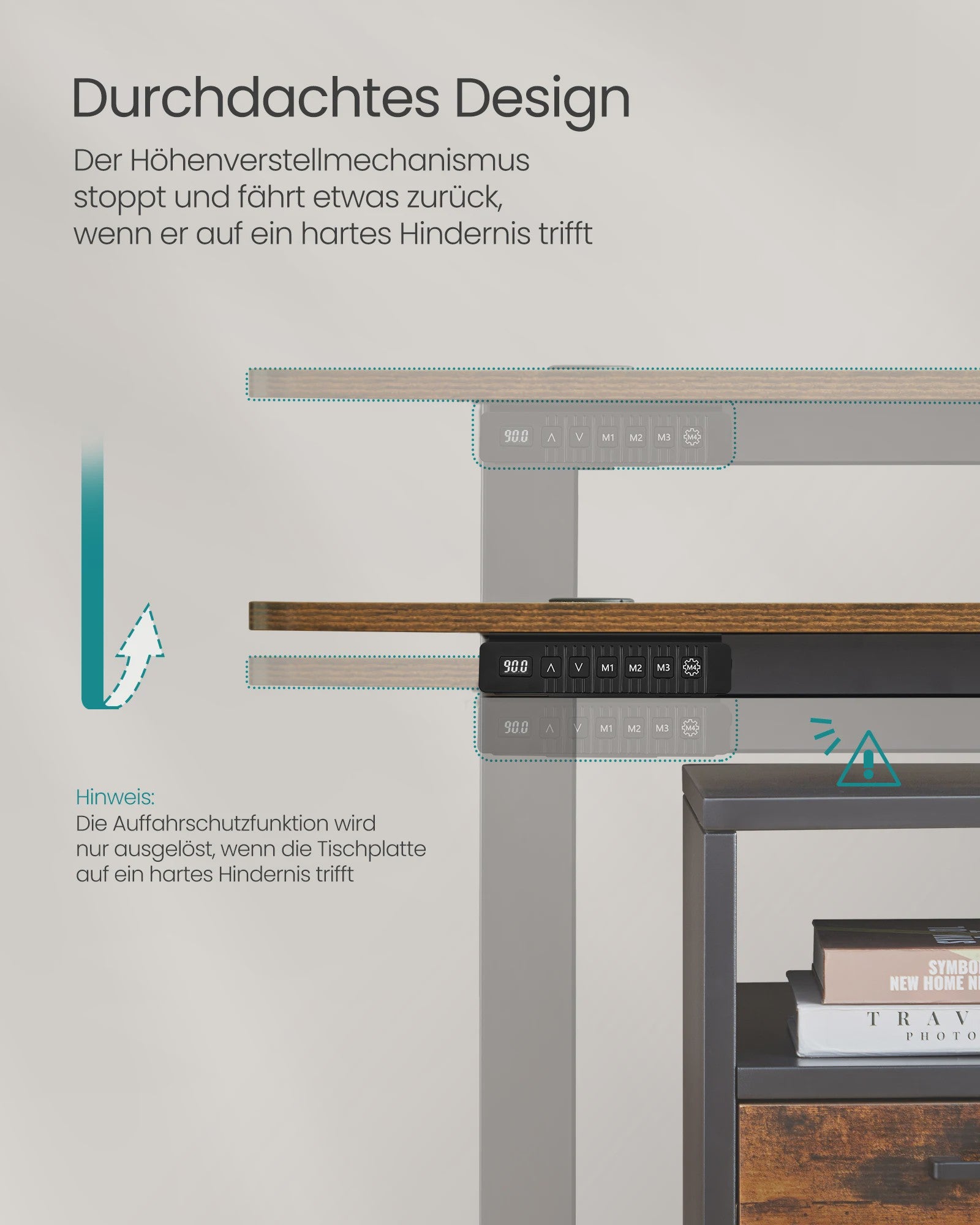 Elektrisch In Hoogte Verstelbaar Bureau 70x160 cm - Traploos Verstelbaar (72-120 cm)