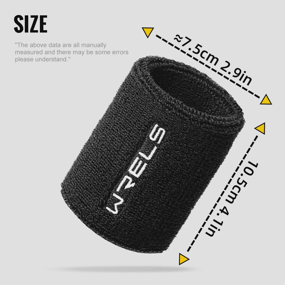 WRELS Sport Polsband - Zweetabsorberend Terry Cloth voor Fitness, Tennis, Yoga