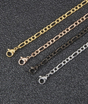 Heren Figaro Ketting - Stoer RVS Punk Hiphop Sieraden Cadeau