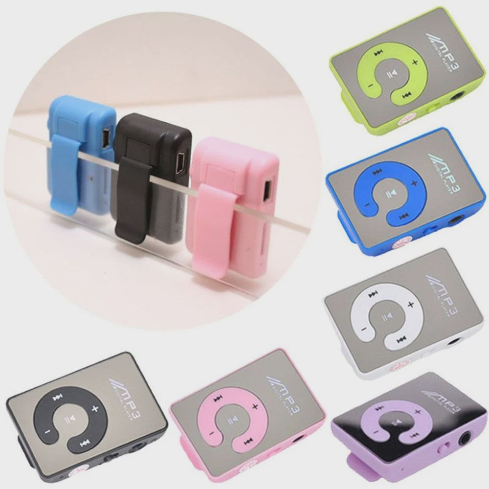 Compacte Mini MP3 Speler met Clip - Draagbare Muziekspeler voor Studenten - Ondersteunt 16GB TF Kaart