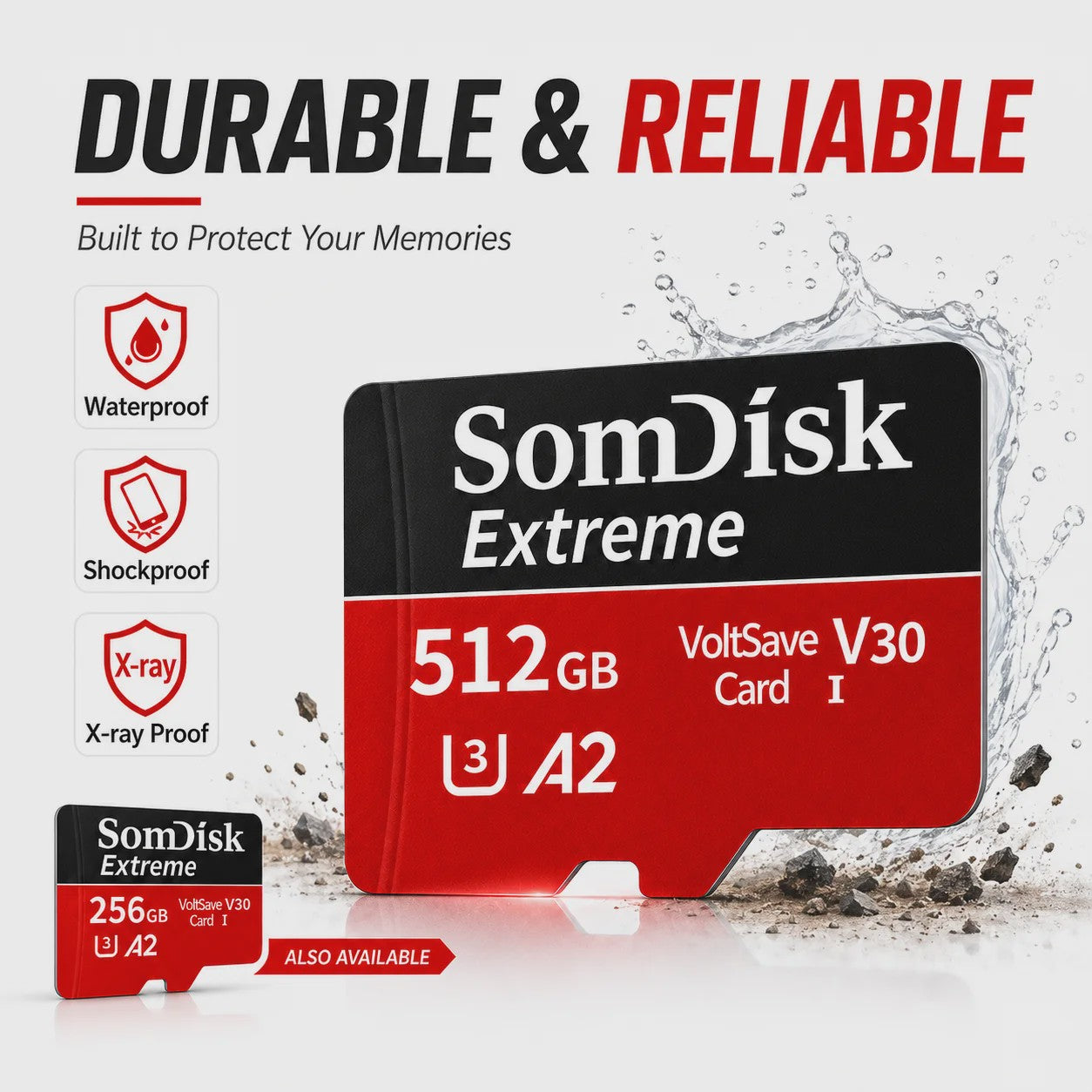 Snelle Micro SD Kaarten (128GB/256GB/512GB) voor Drone, Dash Cam & Tablet - Hoge Capaciteit