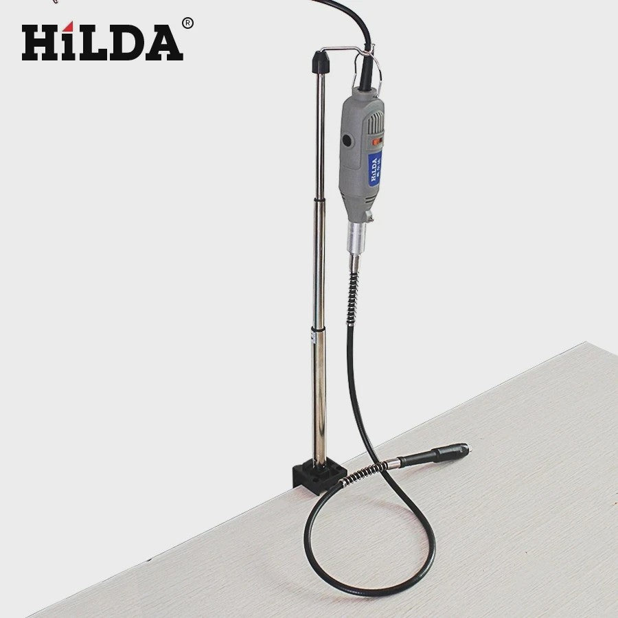 HILDA Dremel Standhouder met Klem - Flexibele Ophanging voor Roterende Gereedschappen