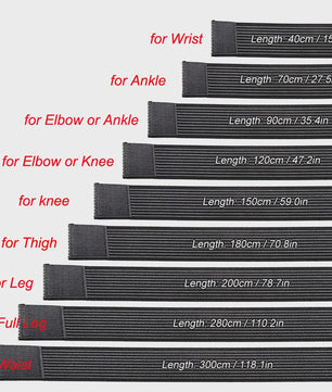 Verstelbare Bandage voor Knie, Elleboog, Pols & Enkel | 40-300cm | Sport & Herstel