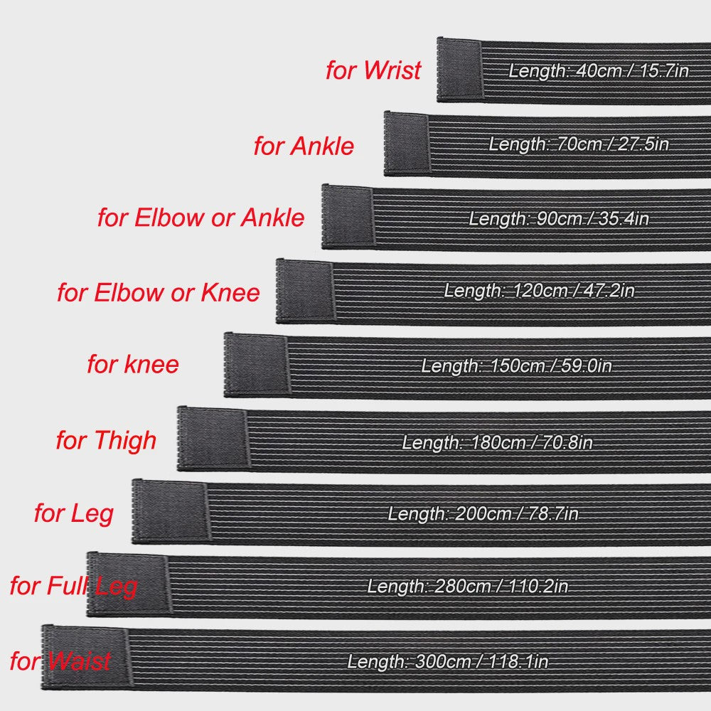 Verstelbare Bandage voor Knie, Elleboog, Pols & Enkel | 40-300cm | Sport & Herstel