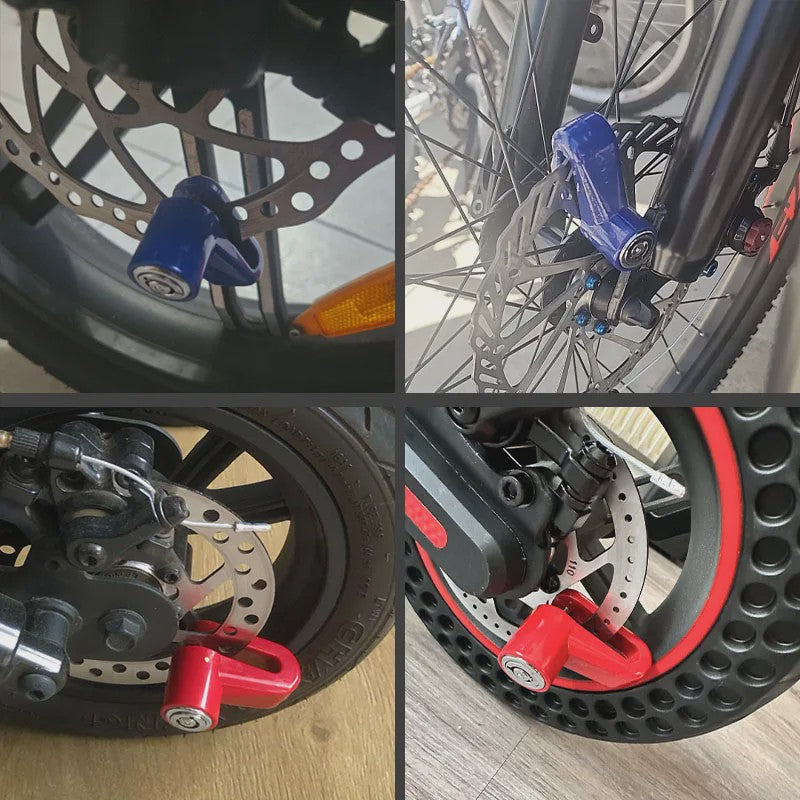 Universeel Schijfrem Slot voor Motor, Scooter & Fiets - Anti-diefstal Beveiliging