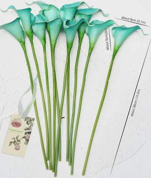 Real Touch Kunst Calla Lelies - Bruidsboeket & Bloemstukken (15 stuks)