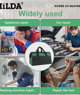HILDA Stevige Oxford Gereedschapstas - Multifunctionele Draagbare Opbergtas voor Elektrisch Gereedschap