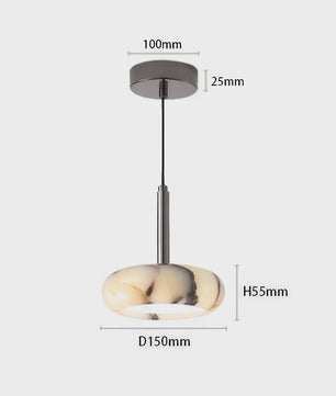 Luxe Marmeren Hanglamp - Artistiek Sfeerverlichting voor Slaapkamer, Woonkamer & Eettafel