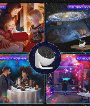 Galaxy Projector Sterrenhemel Nachtlampje met 13 HD Film Discs - 360° Rotatie