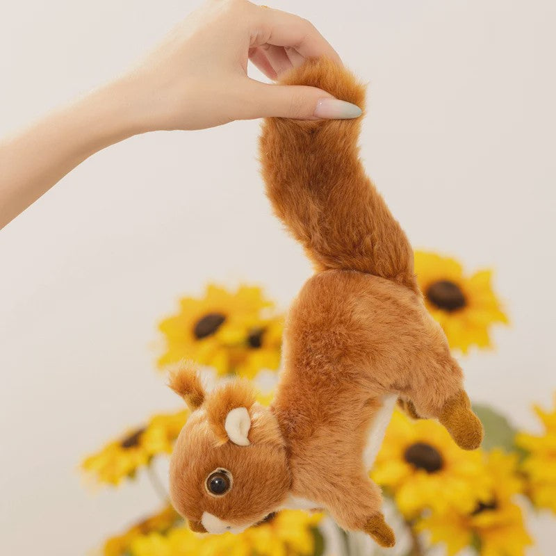 Schattige Zittende Eekhoorn Pluche Knuffel - Perfect Cadeau voor Kinderen