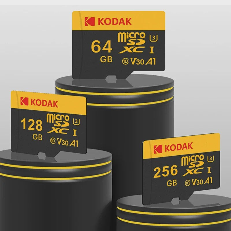 KODAK Micro SD Kaart 16GB - 256GB | Class 10 U3 4K | TF Kaart voor Drone & Telefoon