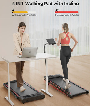 Toputure Elektrische Opvouwbare Loopband met Helling & App Controle - Ideaal voor Thuis & Kantoor