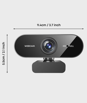 1080P FHD Webcam met Ingebouwde Microfoon - Breedhoek USB Camera voor Laptop & Desktop