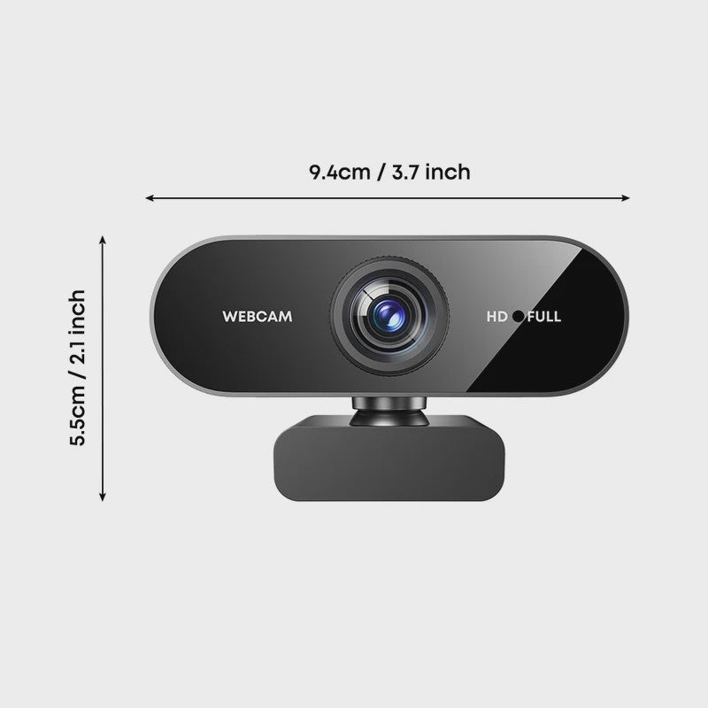 1080P FHD Webcam met Ingebouwde Microfoon - Breedhoek USB Camera voor Laptop & Desktop