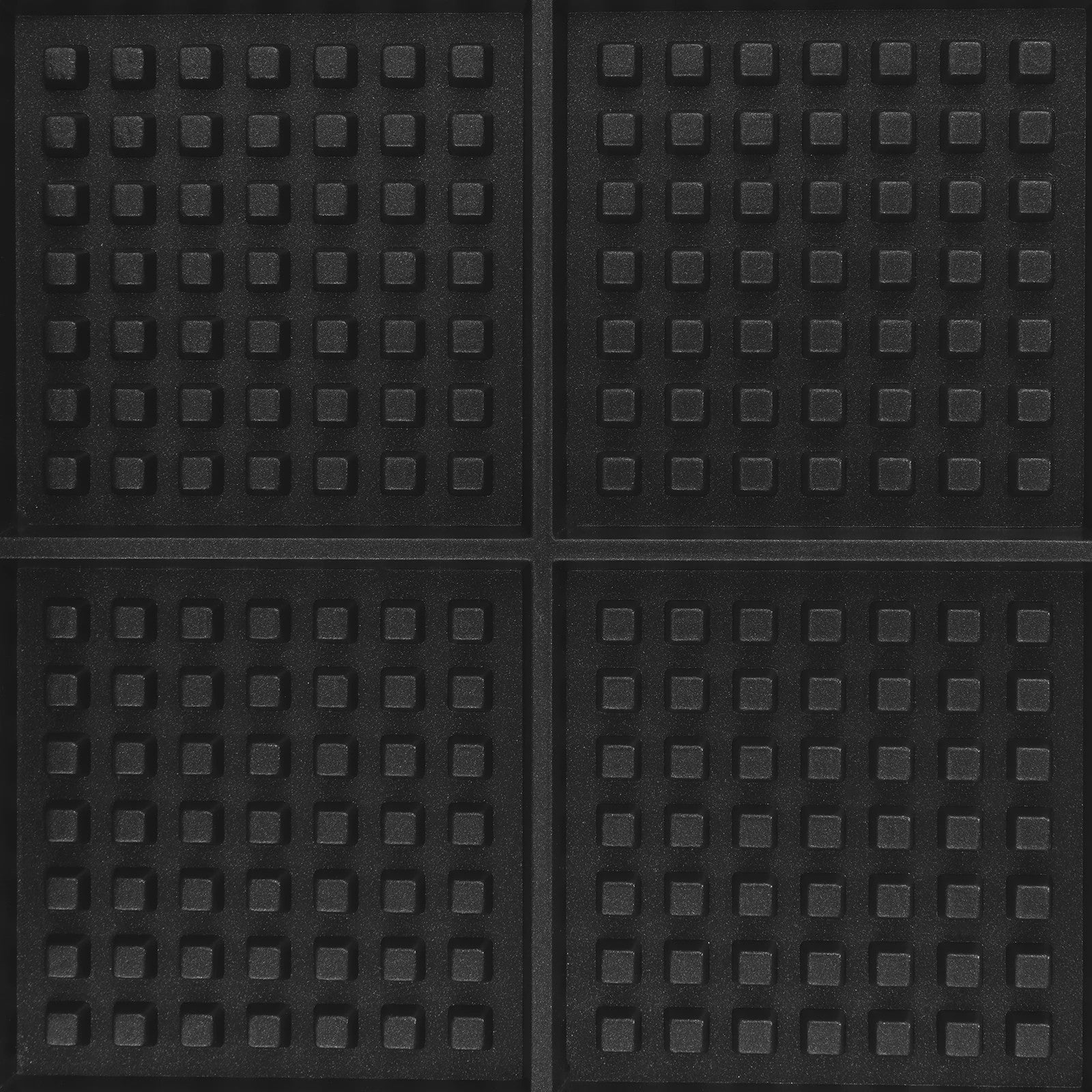 Professionele Wafelijzer 1750W - 4 Wafels Tegelijk - Instelbare Temperatuur 50-300°C