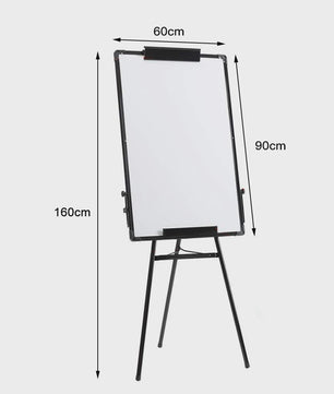 Flip-over Whiteboard Standaard 90x60cm - Verstelbaar & Magnetisch