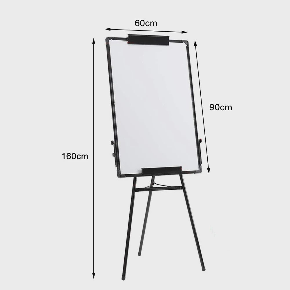Flip-over Whiteboard Standaard 90x60cm - Verstelbaar & Magnetisch