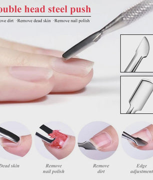 Complete Gel Nagellak Set met UV Lamp en Elektrische Vijl - Poly Nail Gel Kit