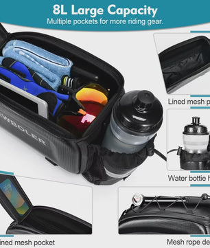 NEWBOLER Fietstas Grote Capaciteit Waterdicht Hard Shell Achterdrager Tas voor MTB & E-Bike