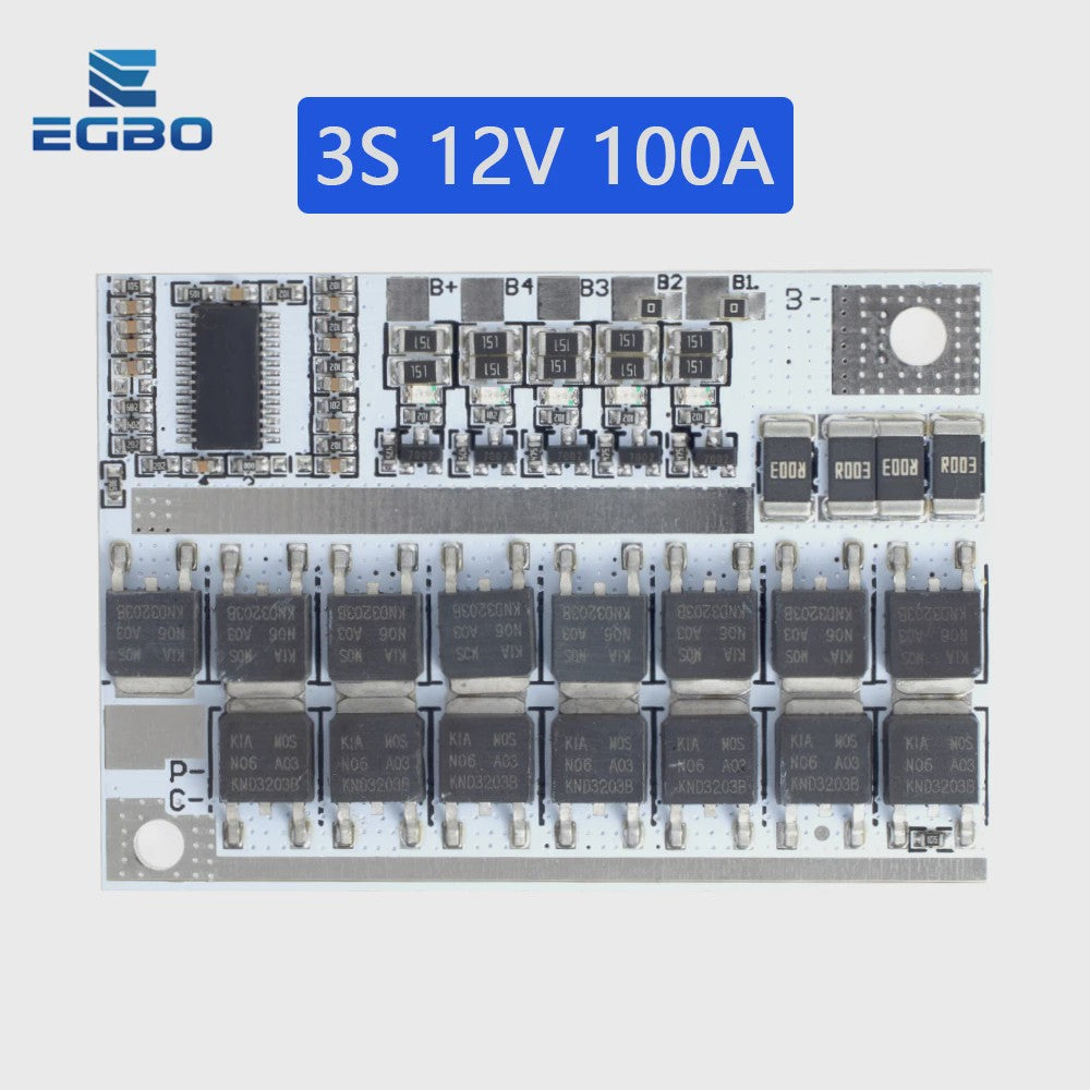 100A BMS Beschermingsbord voor 3S/4S/5S Li-ion Batterijen (12.6V-21V)