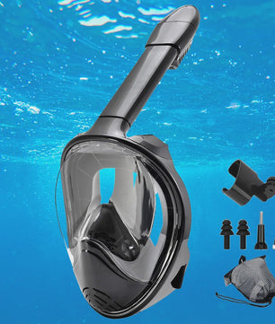 Full Face Snorkelmasker met Afneembare Camera Mount - Anti-condens & Anti-lek