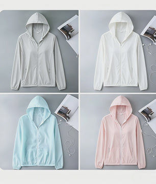Dames UV Bescherming Jas met Capuchon - Ultralicht & Sneldrogend Windjack