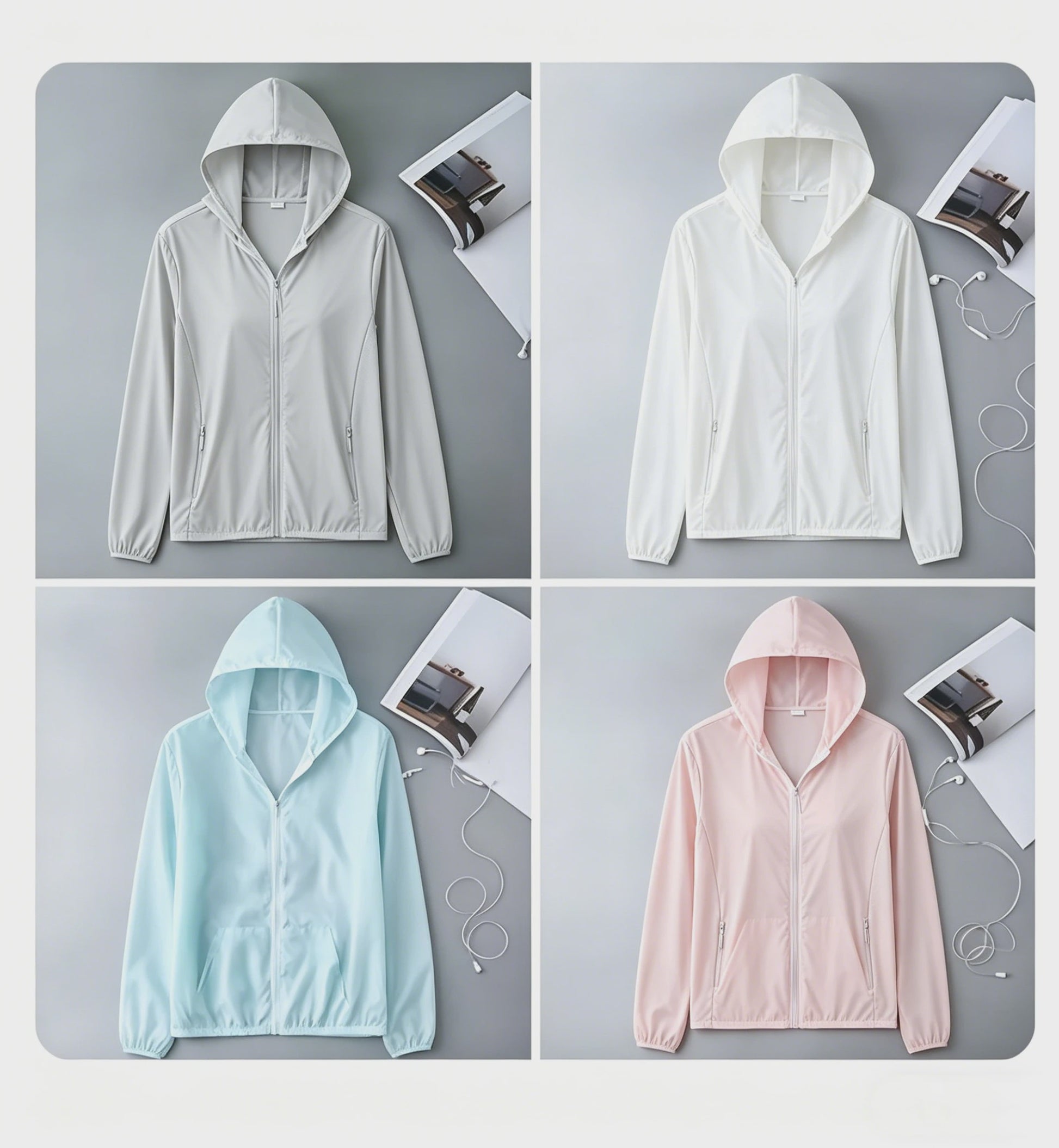 Dames UV Bescherming Jas met Capuchon - Ultralicht & Sneldrogend Windjack