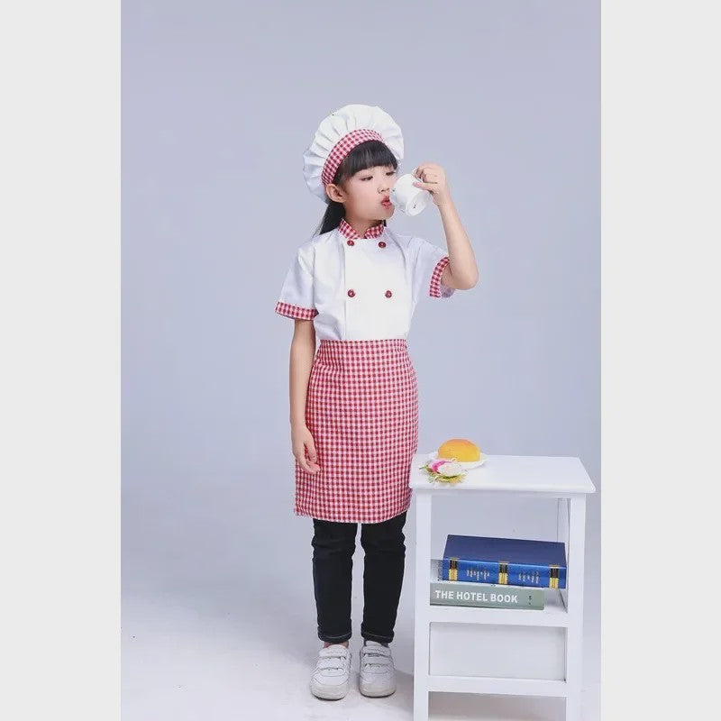 Kinder Koksuniform met Hoed - Keuken Koksbuis & Schort voor Feestjes en Cosplay