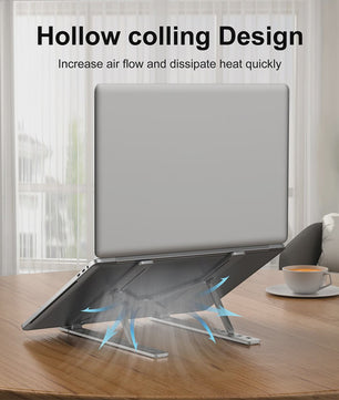 Verstelbare Aluminium Laptopstandaard - Ergonomisch & Koelend