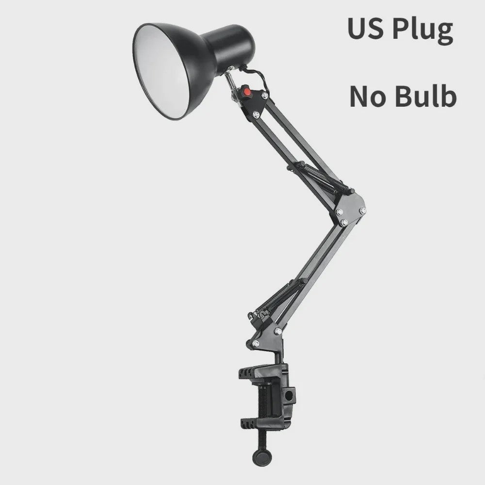 Flexibele LED Bureau Lamp Metaal - Verstelbaar en Opvouwbaar - Ideaal voor Thuiswerk en Lezen