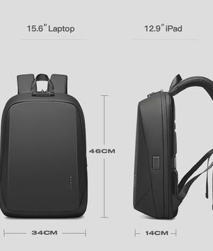 BANGE Anti-diefstal Waterdichte Laptop Rugzak met USB - Zakelijk & Reizen