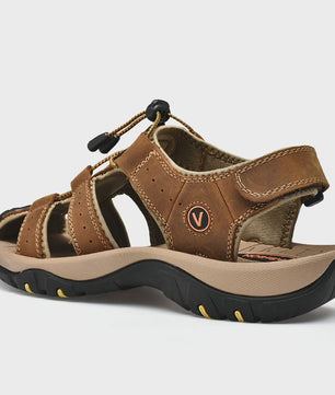 Leren Heren Sandalen - Comfortabele Zomer Schoenen voor Strand en Casual Gebruik (Maat 38-48)