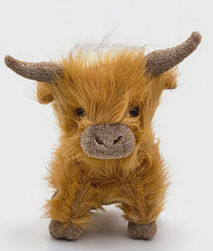 Schattige Highland Cattle Pluche Knuffel - Zacht & Fluffy Dier - Verkrijgbaar in 30/50cm - Zit of Lig Positie