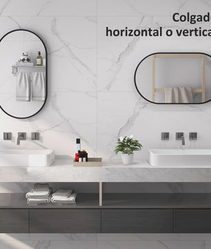Gouden Ovalen Wandspiegel met Aluminium Frame - Decoratief en Veelzijdig