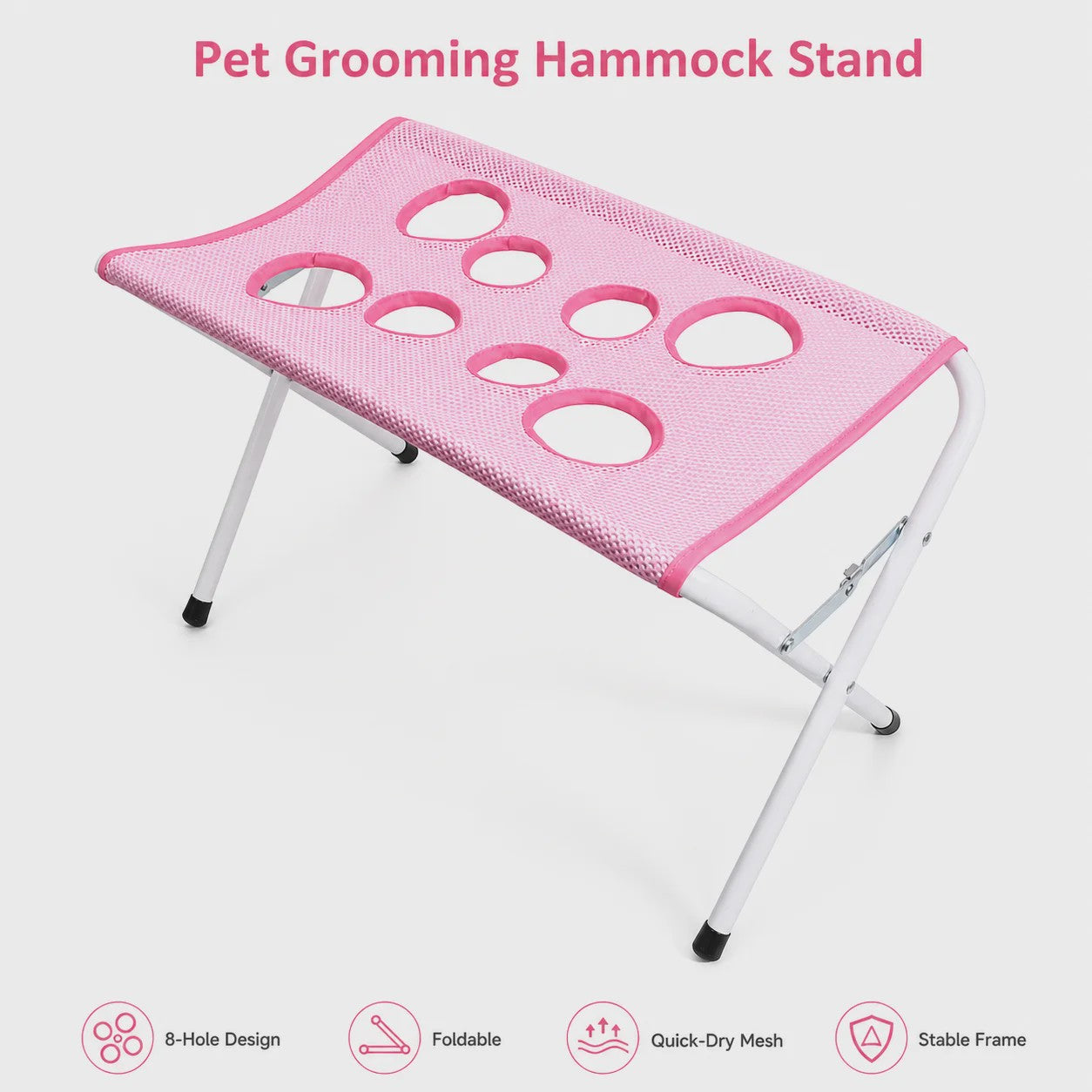 Opvouwbare Honden & Katten Grooming Hammock Stand - Sneldrogend Mesh voor Baden & Nagels Knippen