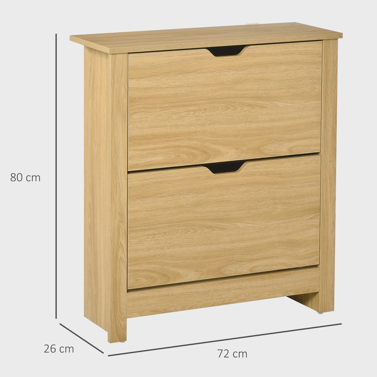 Homcom Schoenmeubel met 2 Klepkasten - Entree & Hal