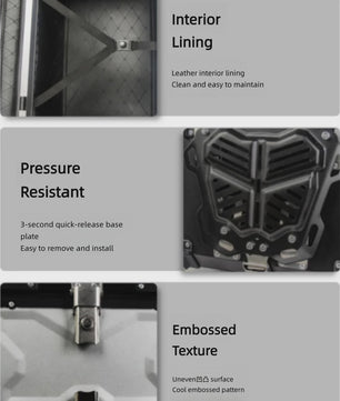 Universele 45L Motor Topkoffer Aluminium - Waterdicht, afsluitbaar met rugsteun