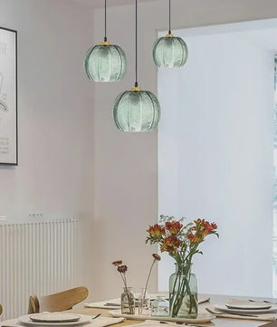 Nordic Vintage Glazen Hanglamp E27 - Verstelbaar - Stijlvol voor Keuken & Eettafel
