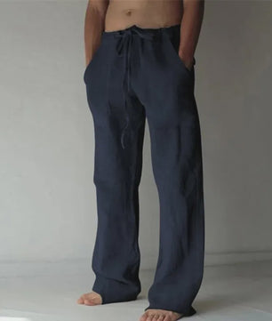Linnen Heren Broek - Ademend & Comfortabel Zomerbroek met Elastische Taille
