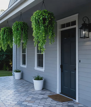 Set van 4 Kunstplanten Eucalyptus - Hangplanten met UV-bestendigheid voor Buiten & Binnen Decoratie