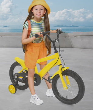 14 Inch Kinderfiets met Zijwielen - Leerfiets voor Jongens en Meisjes