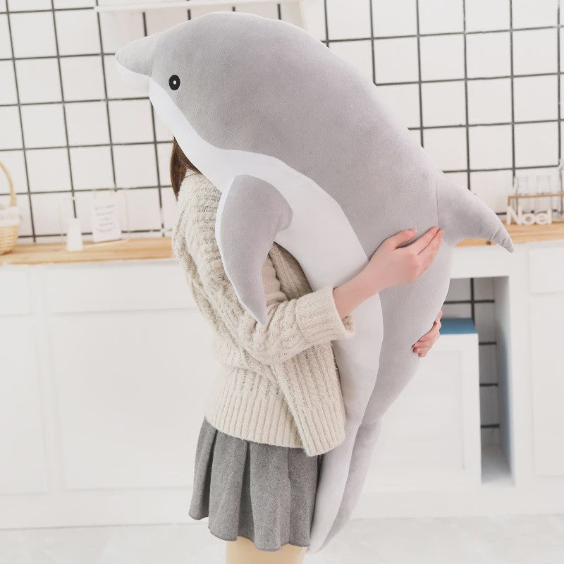 Zachte Pluche Dolfijn Knuffel - Verkrijgbaar in Maten 30-160CM - Perfect Cadeau voor Kinderen